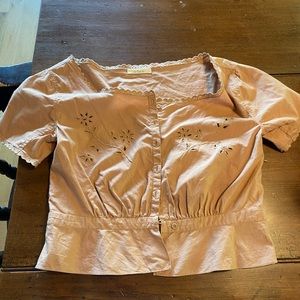 Vintage Doen eyelet blouse